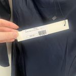 Navy Satin Mini Dress Small Blue Photo 3