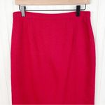 Requirements Vintage Red Wool Blend Aztec Print Fringe Hem Midi Skirt Size 10 Photo 2