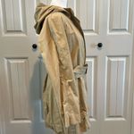 J.Crew size 12 Belted Trench Coat Jacket With Hood Photo 8