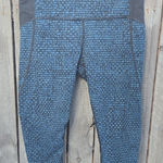 Lululemon Blue and Black Patterned Leggings Photo 0