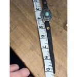 Lucky Brand  Leather Bracelet With Turquoise & Red Accents Adjustable Fit Silver- Photo 5