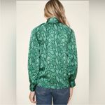 Sugar Lips Gwendolyn Snake Mock Neck Blouse green size small Photo 5