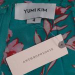 Yumi Kim Anthro Vienna Silk Floral Print A-Line Dress Dandelion Emerald 4 New Photo 8