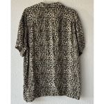 Pac Sun Leopard Print Shirt Short Sleeve Button Down Collar Size M Photo 7