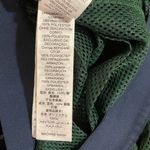 Tory Burch Sport dark green layer mesh midi length pull-on blue waist band Lg Photo 4