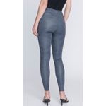 Seven 7 Ultra High Rise Sculpting Faux Leather Leggings NEW Gunmetal Gray Photo 6