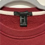 Forever 21  Burgundy Cropped Crewneck Photo 2