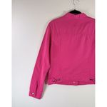 VINTAGE Escada Womens Jacket Pink Button Up Denim Trucker Long Sleeve 40 US XS Photo 6