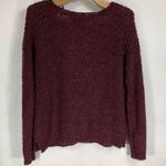 Forever 21 Burgundy Textured Scoop Neck Sweater Medium Photo 5