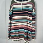Caslon  Women’s Multicolored Striped Crew Neck Sweater Size 4X NWT Photo 5