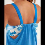 Lululemon  Run: Back On Track Tank Laceoflage Polar Cream Beaming Blue Size 8 Photo 5