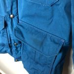 Woolrich  vintage women's blue winter puffy jacket with pockets heavy medium Photo 4