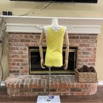 Forever 21 Vintage Y2K neon yellow top with embroidery / M / Excellent condition Photo 8