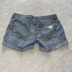 Blue Sneakpeek Distressed Jean Shorts Size L Photo 3