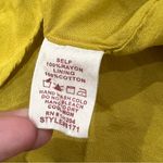 Hem & Thread  Mustard Floral Geometric Boho Mini Dress Size Large Photo 10