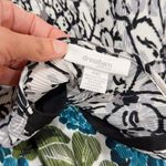 Dress Barn  Women's Multicolor Floral Accordion Pleats Top Size PXL Photo 6