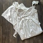 Selfie Leslie white satin ruffle dress Photo 4
