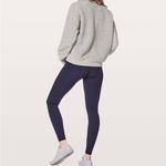 Lululemon athletica Stand Out Sherpa 1/2 Zip Heathered Core Light Grey -Size 8 Photo 1