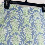 Crown & Ivy  Women's Skort Cotton Blue‎ Green Pineapple Golf Athleisure Size 4 Photo 2