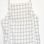 Urban Renewal Dress Women’s Small Cream Plaid Shift Preppy Minimalist Clean Girl Photo 5