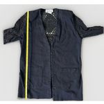 Bob Mackie Rare   Black Crochet Sleeve Longline Cardigan Orginal Line Jacket M Photo 8