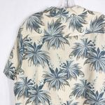 Tommy Bahama Large Top Silk Button Down Short Sleeve Floral Tropical Tan 844 Photo 5