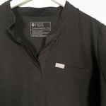FIGS  Women XXL Black Kitale Maternity Scrub Shirt Short Sleeve Pocket Stretch Photo 5