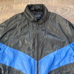 Vintage Duckster Windbreaker Jacket Hidden Hood Size Large Retro White Photo 2