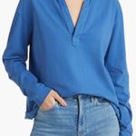 Frank & Eileen  Royal Blue Patrick Henley Shirt 100% Cotton Medium Photo 0