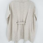 Sparrow Gray Cowl Neck Waist Tie Pullover Knit Poncho Women's Size Small FLAWED Photo 1