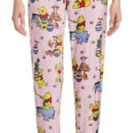 Disney Women’s Pink Winnie the Pooh Pajama Bottoms size XL Photo 0