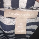 Banana Republic  black & white striped nautical lightweight cardigan Photo 2