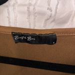 Brown Short Sleeve Front Tie Shirt Photo 1