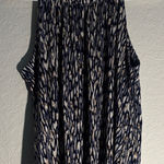 Veronica M  Navy and White Patterned Women's Top size small Photo 0
