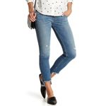 Hudson Jeans Hudson Cat Mid Rise Step Hem Skinny Jeans in Esse Wash - Size 30 Photo 1