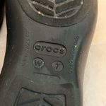 Crocs ‎ 7W SLIP ON BLACK SLINGBACK BALLET FLAT WITH GEM. ROUND TOE PREOWNED Photo 9