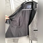 Nordstrom Vintage Classiques Entier Blazer Jacket with Leather Trim Small Photo 2