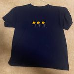 Brandy Melville Navy Flower Top Photo 0