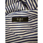 Tuckernuck  O.P.T. Blue White Striped Flounce Ruffle Cut-out Stella Maxi Dress S Photo 4