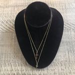 Cross Pendant Necklace Bundle, 2 Gold Toned Necklaces Photo 0