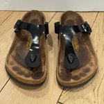 Birkenstock  Gizeh Black Patent Thong Sandals Size 38 EU Women's Casual‎ Shoes Photo 1
