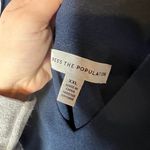 Dress the Population  Lita Midi Dress Tie Shoulder Straps Navy Blue XXL Photo 2