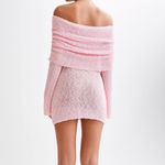 Meshki  Pink Off The Shoulder Mini Dress Photo 2