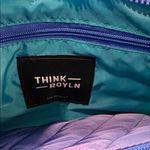 Think Royln Front Zip Wallet Rainbow Crossbody Bank Street XL Purple Photo 3