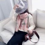 Pink Horse Cashmere Scarf Photo 5