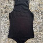7 For All Mankind  Black Sleeveless Cotton Blend Bodysuit  size M Photo 0