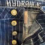 Hydraulic Striped High Rise Ankle Wide Leg Women's Jeans Size 16 Photo 4