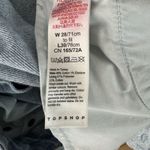 Topshop Jeans Women 4 28" Blue Straight Light Wash High Rise Fading Whiskering Photo 5
