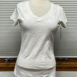 Champion NWT White Authentic Burnout Tee V-Neck T-shirt Photo 0