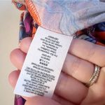 Free People Womens Printed Keepin On Tee Bright Red Floral Top Size Large Photo 8